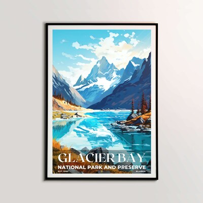 Glacier Bay National Park and Preserve Poster, Travel Art, Office Poster, Home Decor | S6 - image2